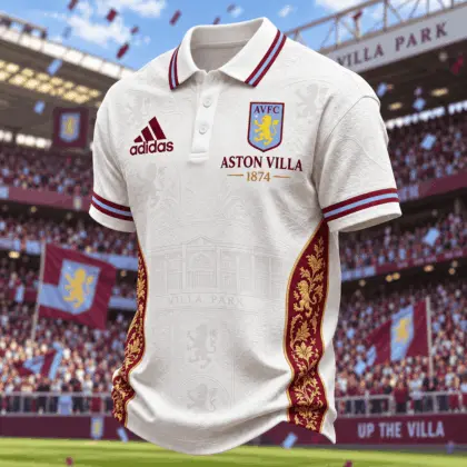 Aston Villa | Premium EPL Football Club Crest Polo TD