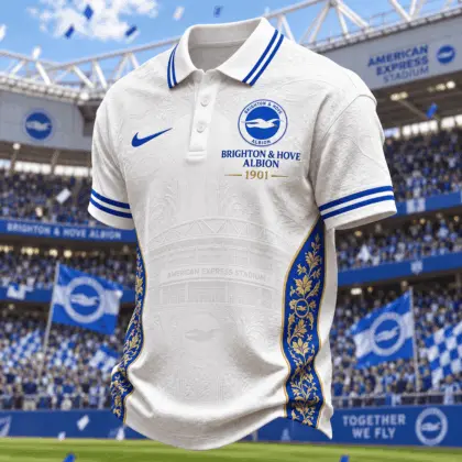 Brighton & Hove Albion | Premium EPL Football Club Crest Polo TD