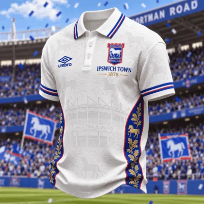 Ipswich Town | Premium EPL Football Club Crest Polo TD