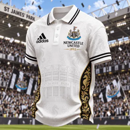 Newcastle United | Premium EPL Football Club Crest Polo TD