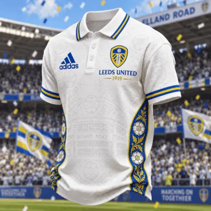 Leeds United | Premium EPL Football Club Crest Polo TD