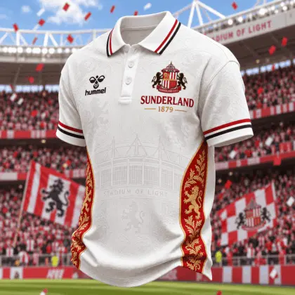 Sunderland | Premium EPL Football Club Crest Polo TD