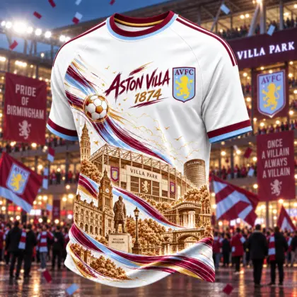 Aston Villa | Premium EPL City And Stadium T-Shirt TD