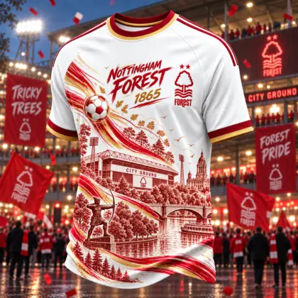 Nottingham Forest | Premium EPL City And Stadium T-Shirt TD