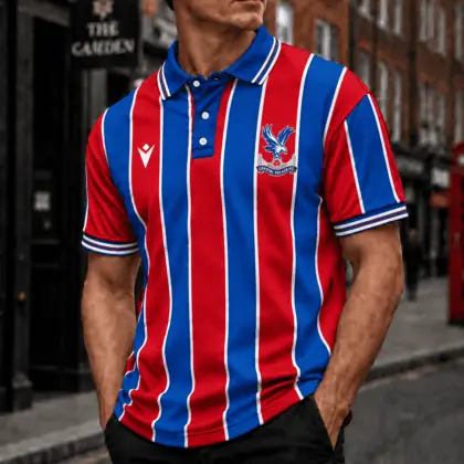 Crystal Palace | Premium EPL Vertical Stripe Polo TD
