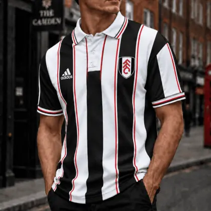 Fulham | Premium EPL Vertical Stripe Polo TD