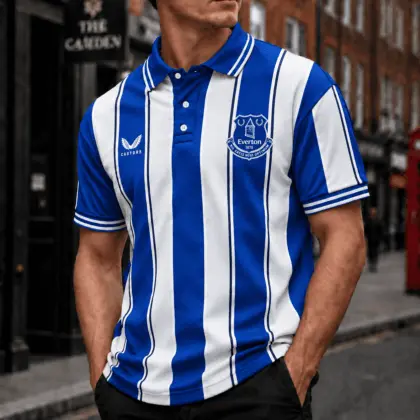 Everton | Premium EPL Vertical Stripe Polo TD