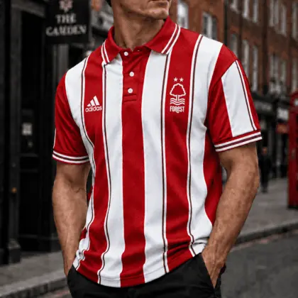 Nottingham Forest | Premium EPL Vertical Stripe Polo TD