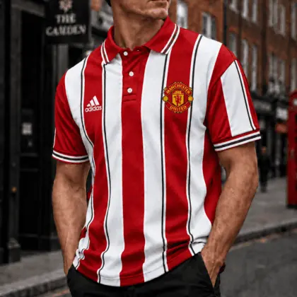 Manchester United | Premium EPL Vertical Stripe Polo TD