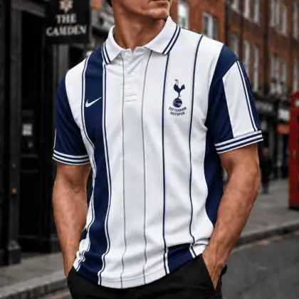 Tottenham Hotspur | Premium EPL Vertical Stripe Polo TD