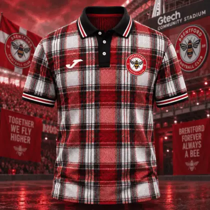Brentford | Premium EPL Heritage Plaid Team Polo TD