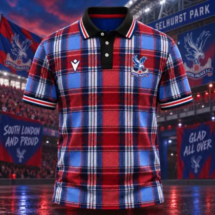 Crystal Palace | Premium EPL Heritage Plaid Team Polo TD
