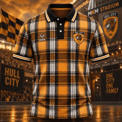 Hull City | Premium EPL Heritage Plaid Team Polo TD