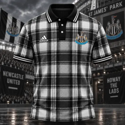 Newcastle United | Premium EPL Heritage Plaid Team Polo TD