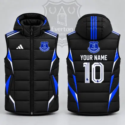 Everton | Premium EPL Personalized Club Hooded Puffer Vest NDN